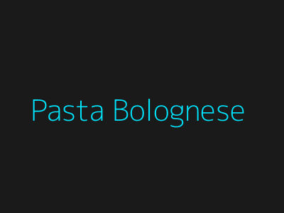 Bosphorus Grill – Pasta Bolognese