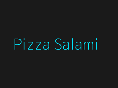 Bosphorus Grill – Pizza Salami