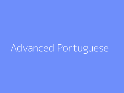 Advanced Portuguese