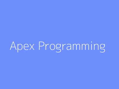 Apex Programming