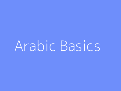 Arabic Basics