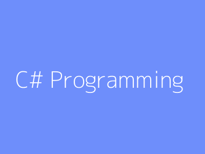 C# Programming