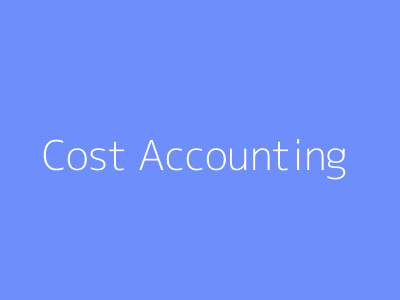 Cost Accounting