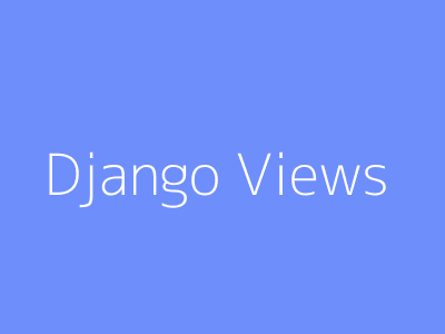 Django Views