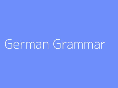 German Grammar