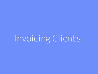 Invoicing Clients