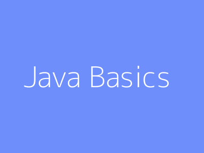 Java Basics