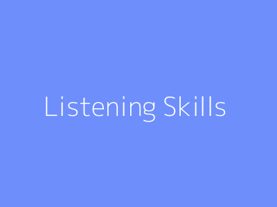 Listening Skills