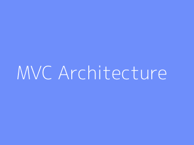 MVC Architecture