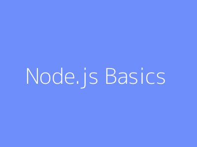 Node.js Basics