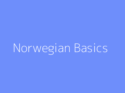 Norwegian Basics