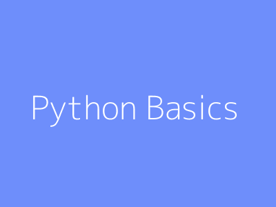 Python Basics