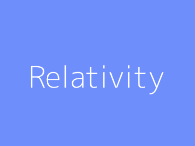 Relativity