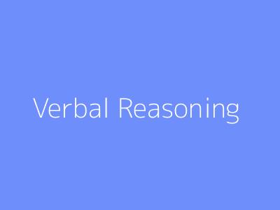 Verbal Reasoning