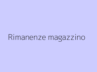 Rimanenze di magazzino a Prato