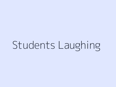 Students laughing