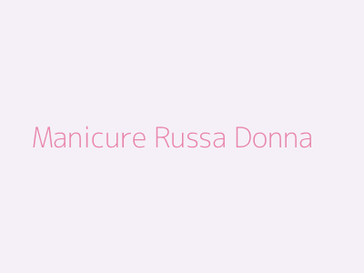 Manicure Russa Donna