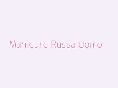 Manicure Russa Uomo