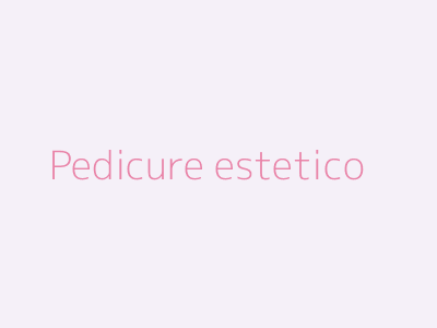 Pedicure estetico