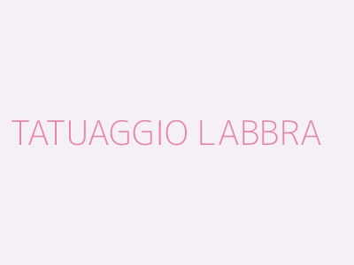 TATUAGGIO LABBRA