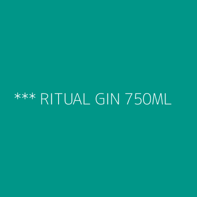 Product *** RITUAL GIN 750ML