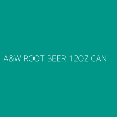 Product A&W ROOT BEER 12OZ CAN