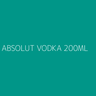 Product ABSOLUT VODKA 200ML