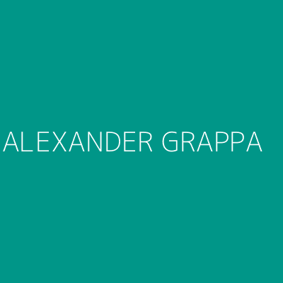 Product ALEXANDER GRAPPA