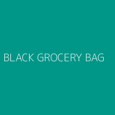 Product BLACK GROCERY BAG