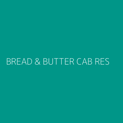 Product BREAD & BUTTER CAB RES