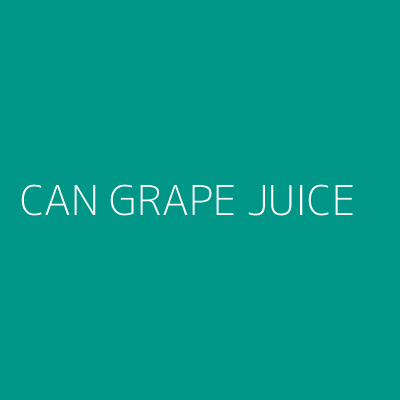 Product CAN GRAPE JUICE