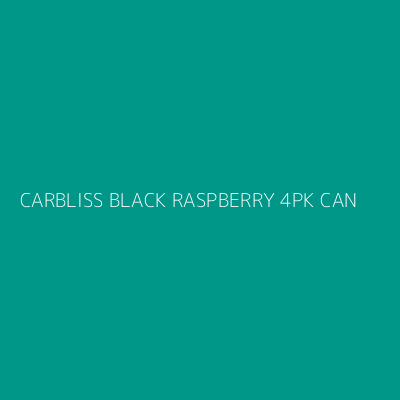 Product CARBLISS BLACK RASPBERRY 4PK CAN