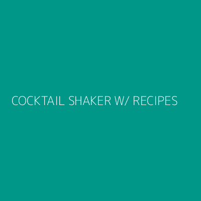 Product COCKTAIL SHAKER W/ RECIPES