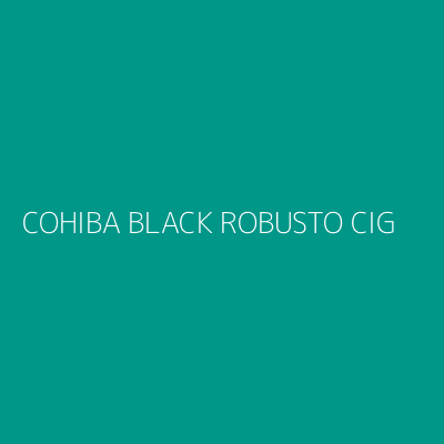 Product COHIBA BLACK ROBUSTO CIG