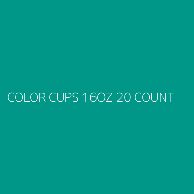 Product COLOR CUPS 16OZ 20 COUNT