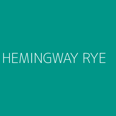 Product HEMINGWAY RYE