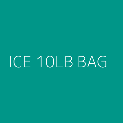Product ICE 10LB BAG
