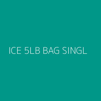 Product ICE 5LB BAG SINGL