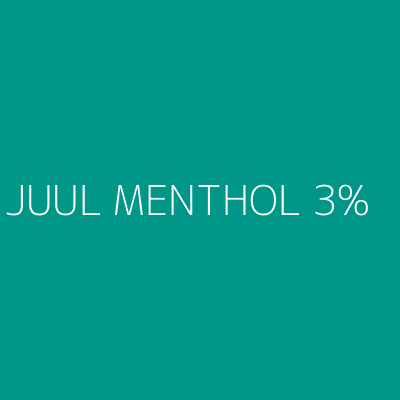 Product JUUL MENTHOL 3%