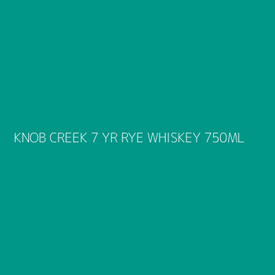 Product KNOB CREEK 7 YR RYE WHISKEY 750ML