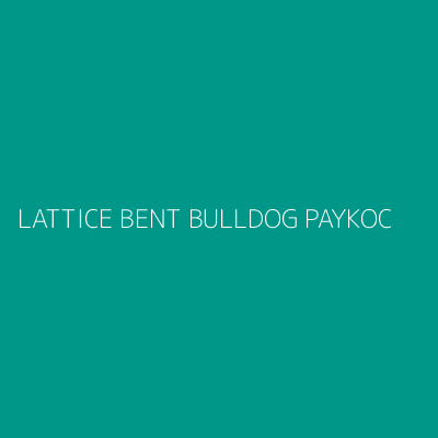 Product LATTICE BENT BULLDOG PAYKOC