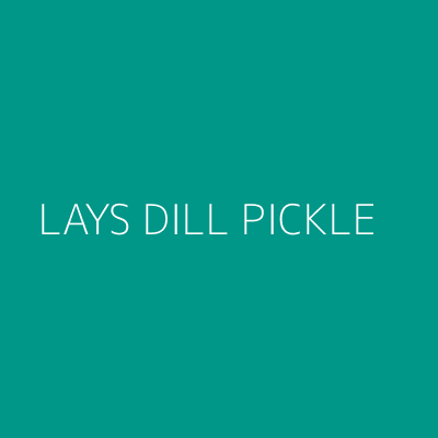 Product LAYS DILL PICKLE