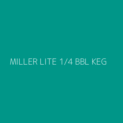 Product MILLER LITE 1/4 BBL KEG