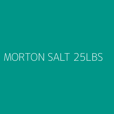 Product MORTON SALT 25LBS