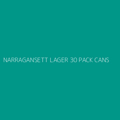 Product NARRAGANSETT LAGER 30 PACK CANS