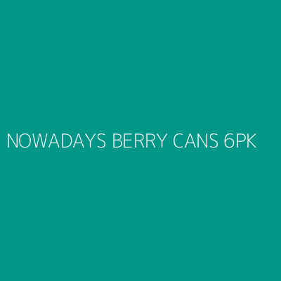 Product NOWADAYS BERRY CANS 6PK