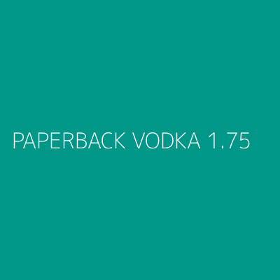 Product PAPERBACK VODKA 1.75