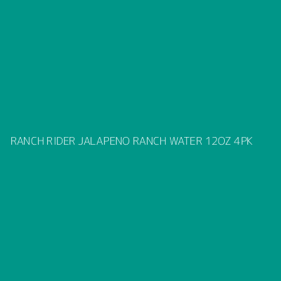 Product RANCH RIDER JALAPENO RANCH WATER 12OZ 4PK