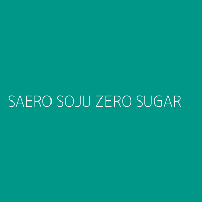 Product SAERO SOJU ZERO SUGAR