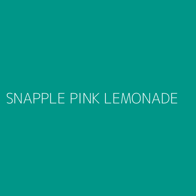 Product SNAPPLE PINK LEMONADE